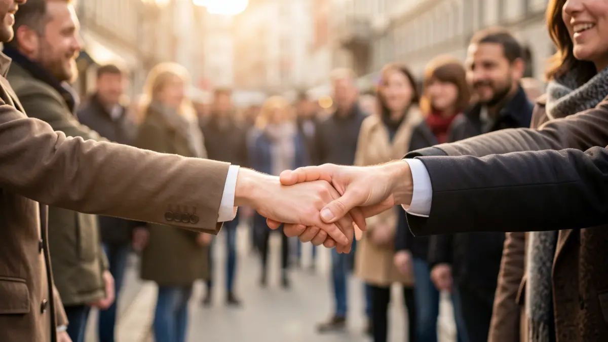 Generic image of hands reaching out to offer support.