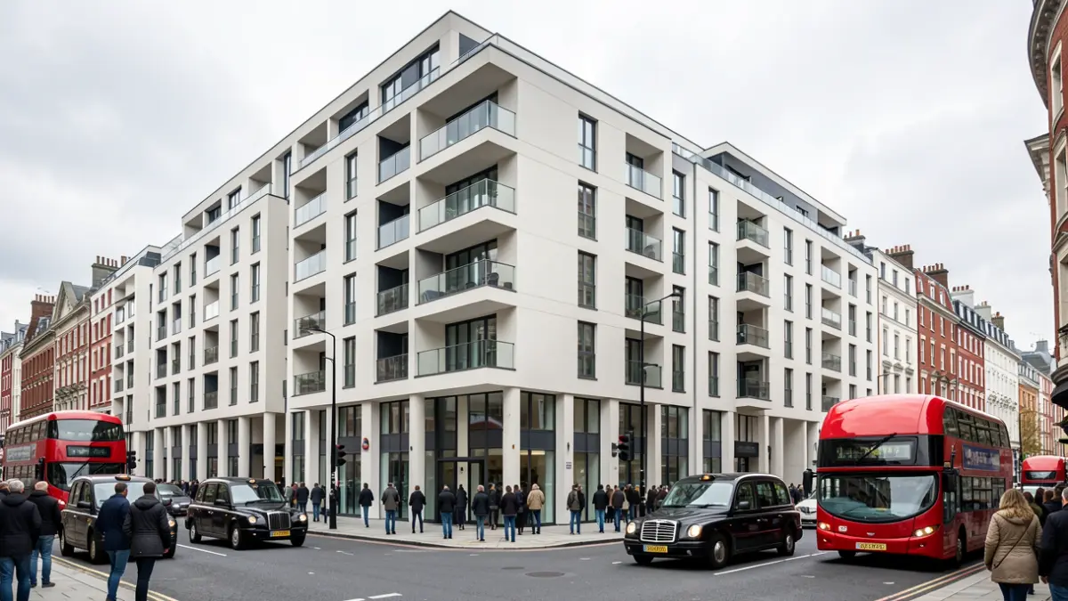 New housing development in Clapham Junction.