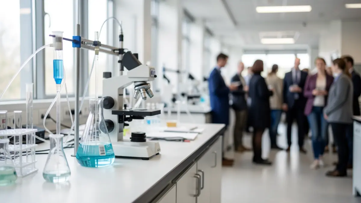 Generic image of scientific equipment on a laboratory bench.