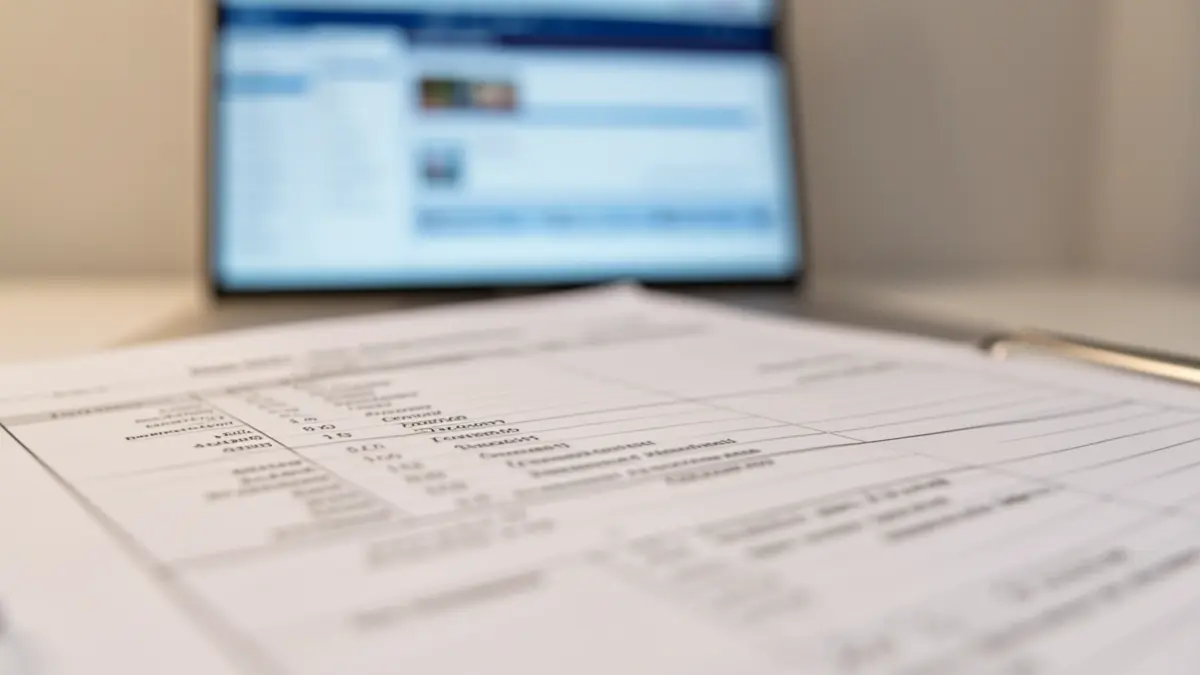 Generic image of a medical chart with a blurred electronic patient record system interface in the background.