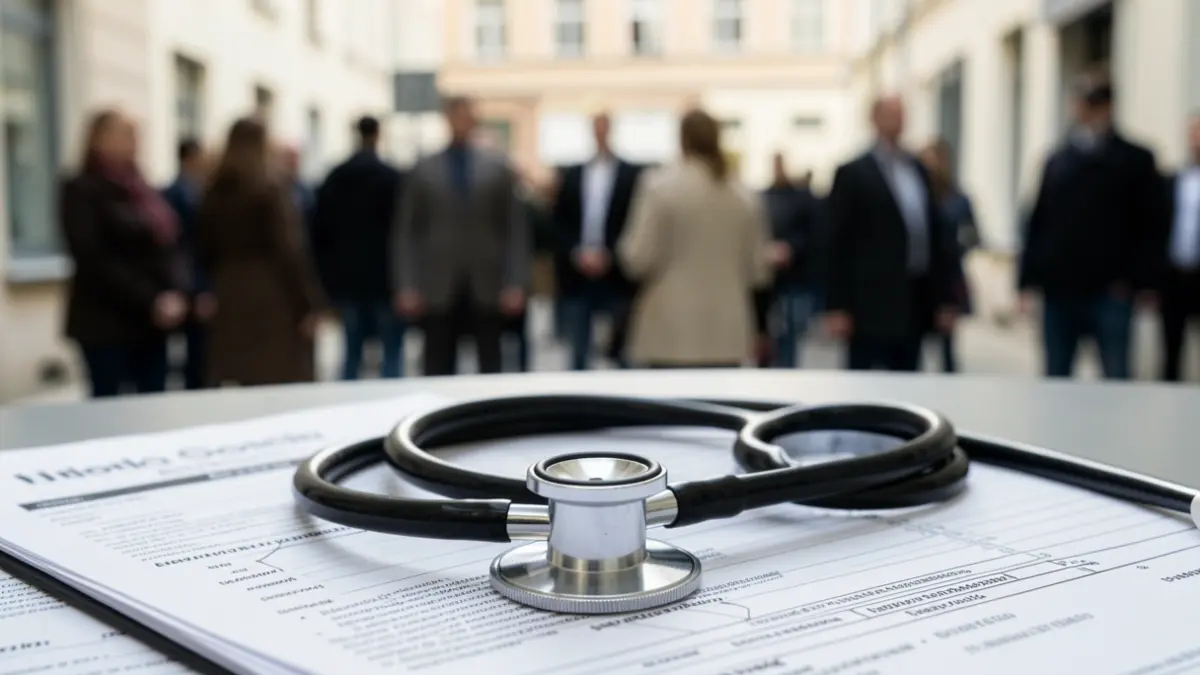Generic image of a stethoscope on a medical chart.