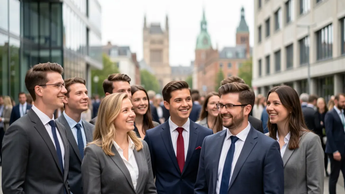Generic image of students and college buildings.